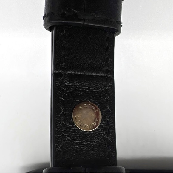 RARE YSL ✨Excellent Condition✨Classic Baby Studded Duffle Bag in Black Leather - Picture 11 of 12